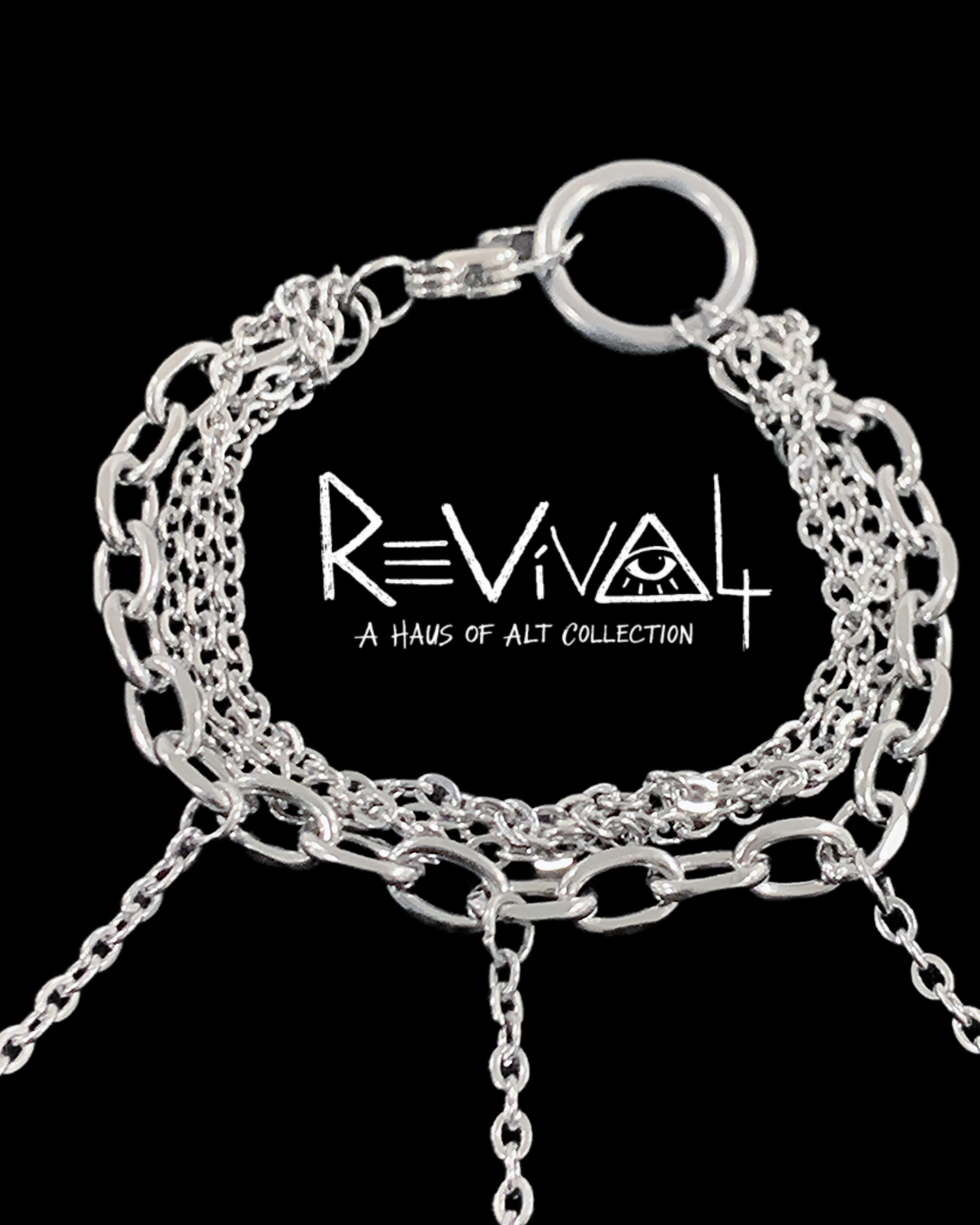 Collapse Ritual Chain Bracelet | Punk Cross Jewelry – Haus of Alt