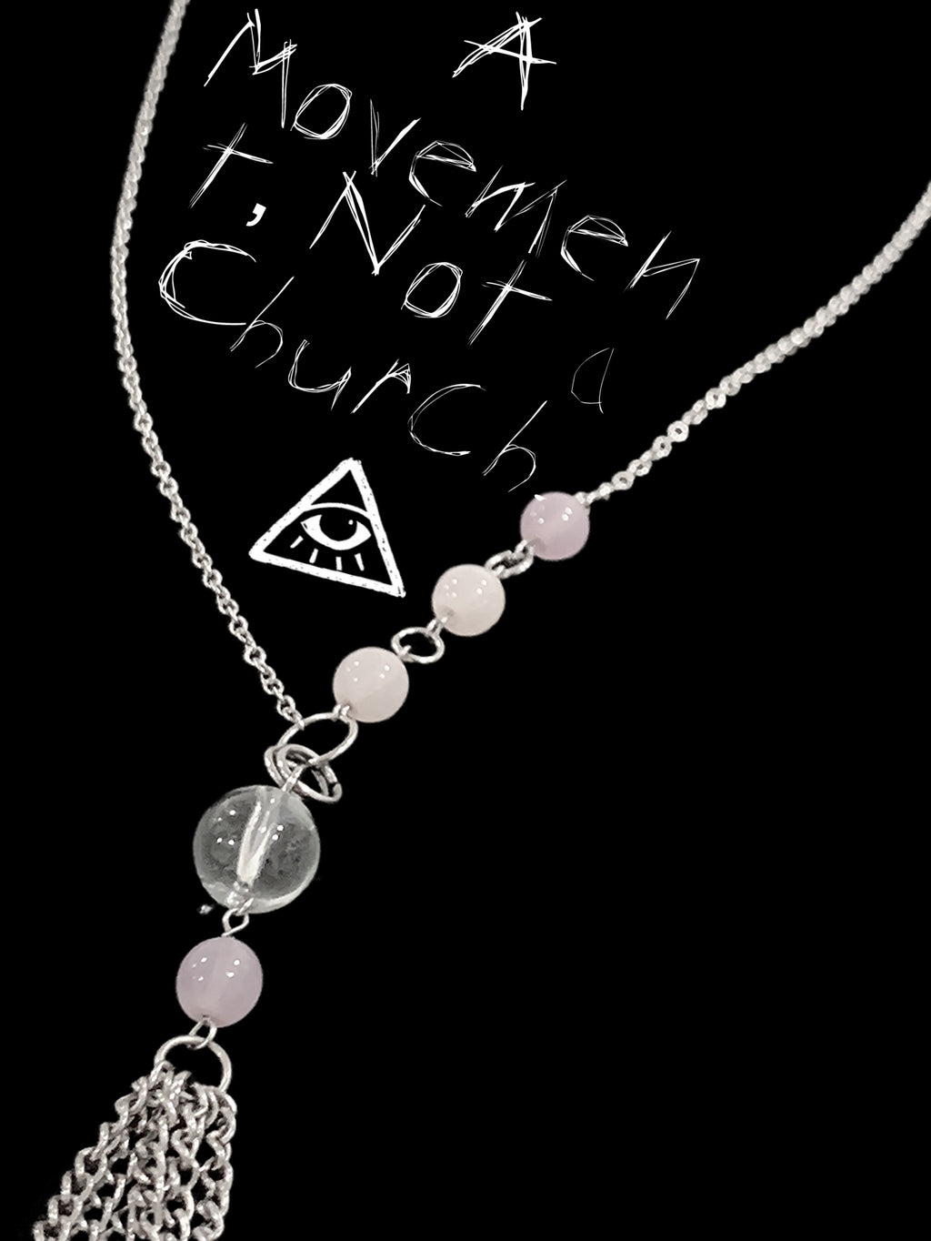 Confess Nothing Cross Tassel Necklace | Punk Cross Jewelry – Haus of Alt