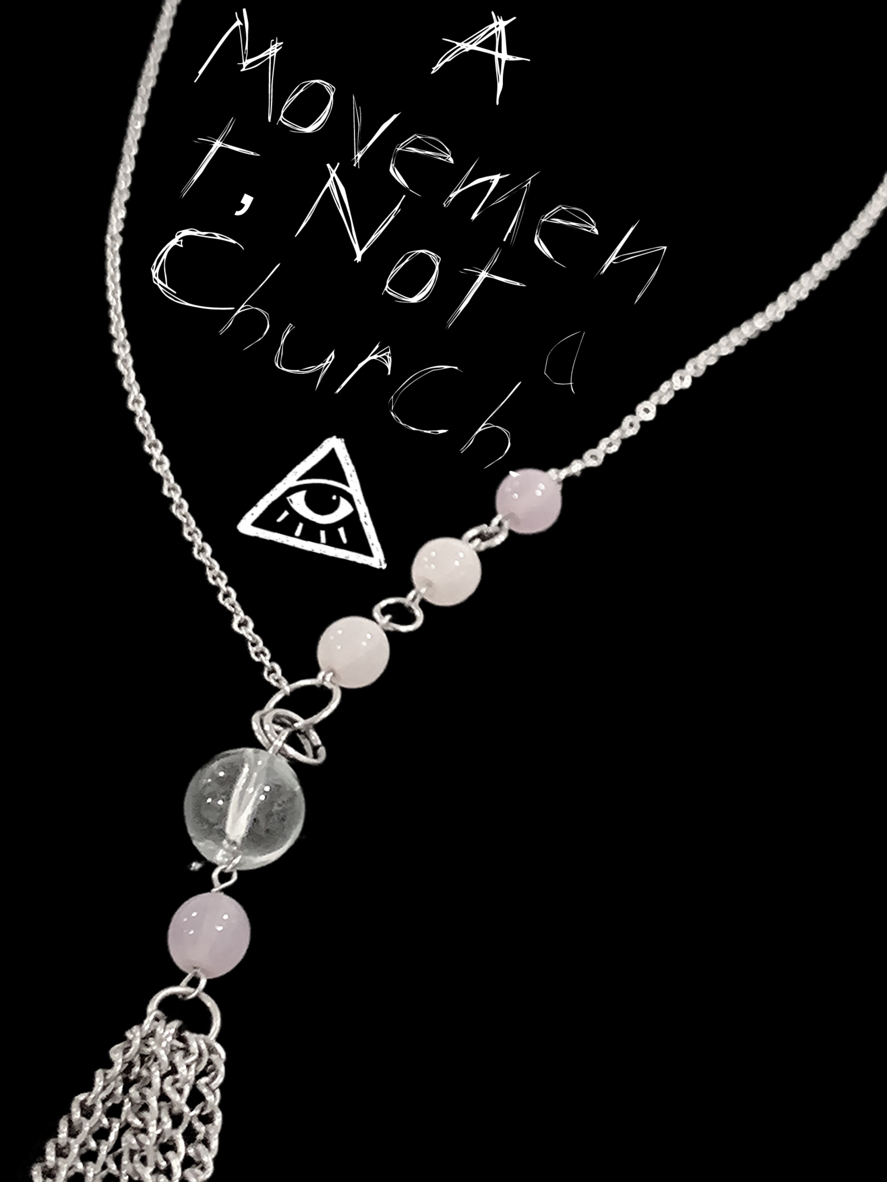 Confess Nothing Cross Tassel Necklace | Punk Cross Jewelry – Haus of Alt