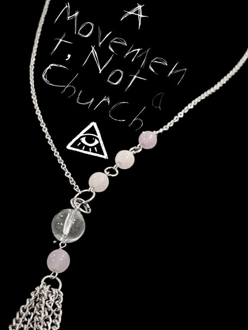 Confess Nothing Cross Tassel Necklace | Punk Cross Jewelry – Haus of Alt