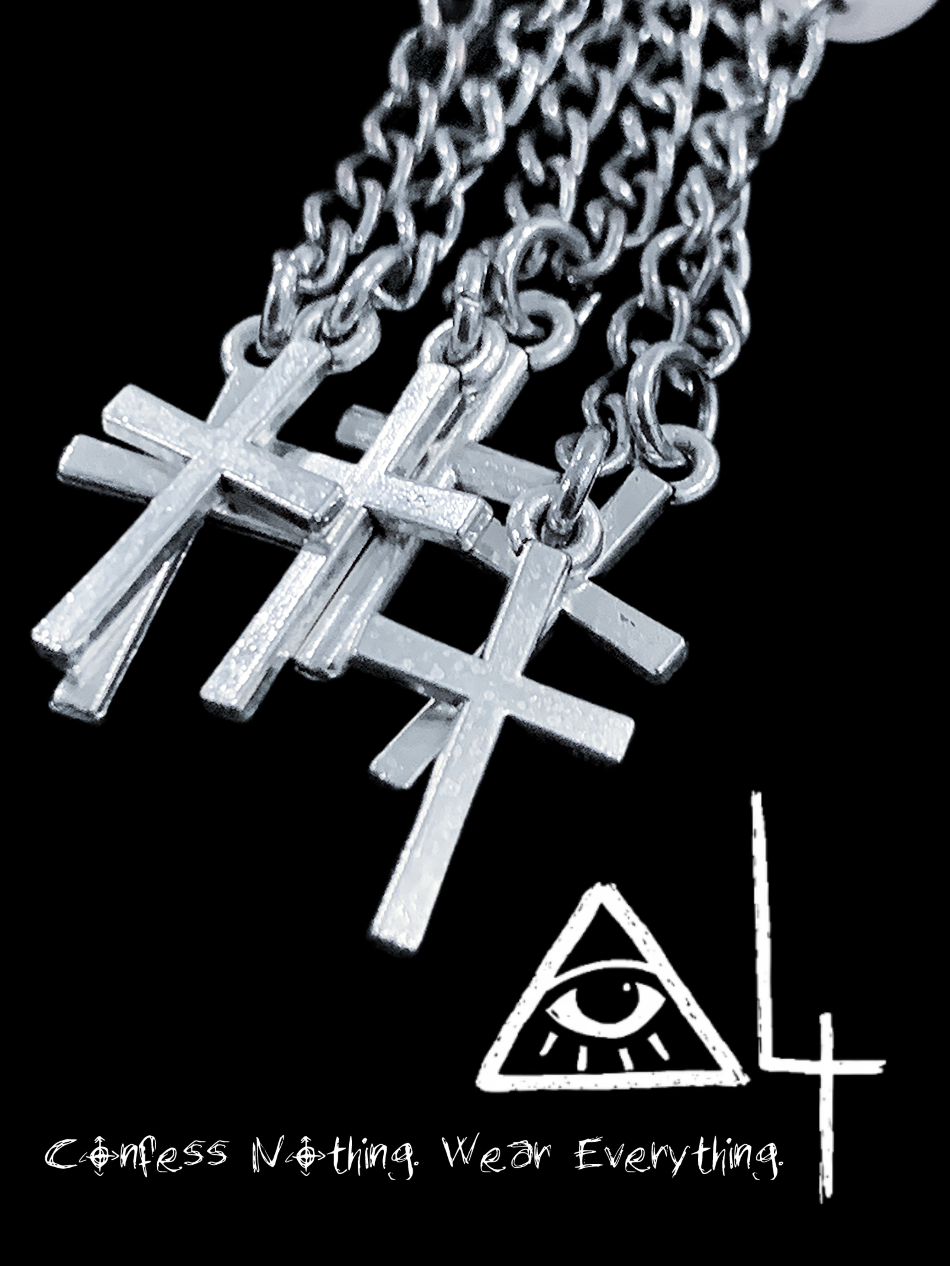 Confess Nothing Cross Tassel Necklace | Punk Cross Jewelry – Haus of Alt