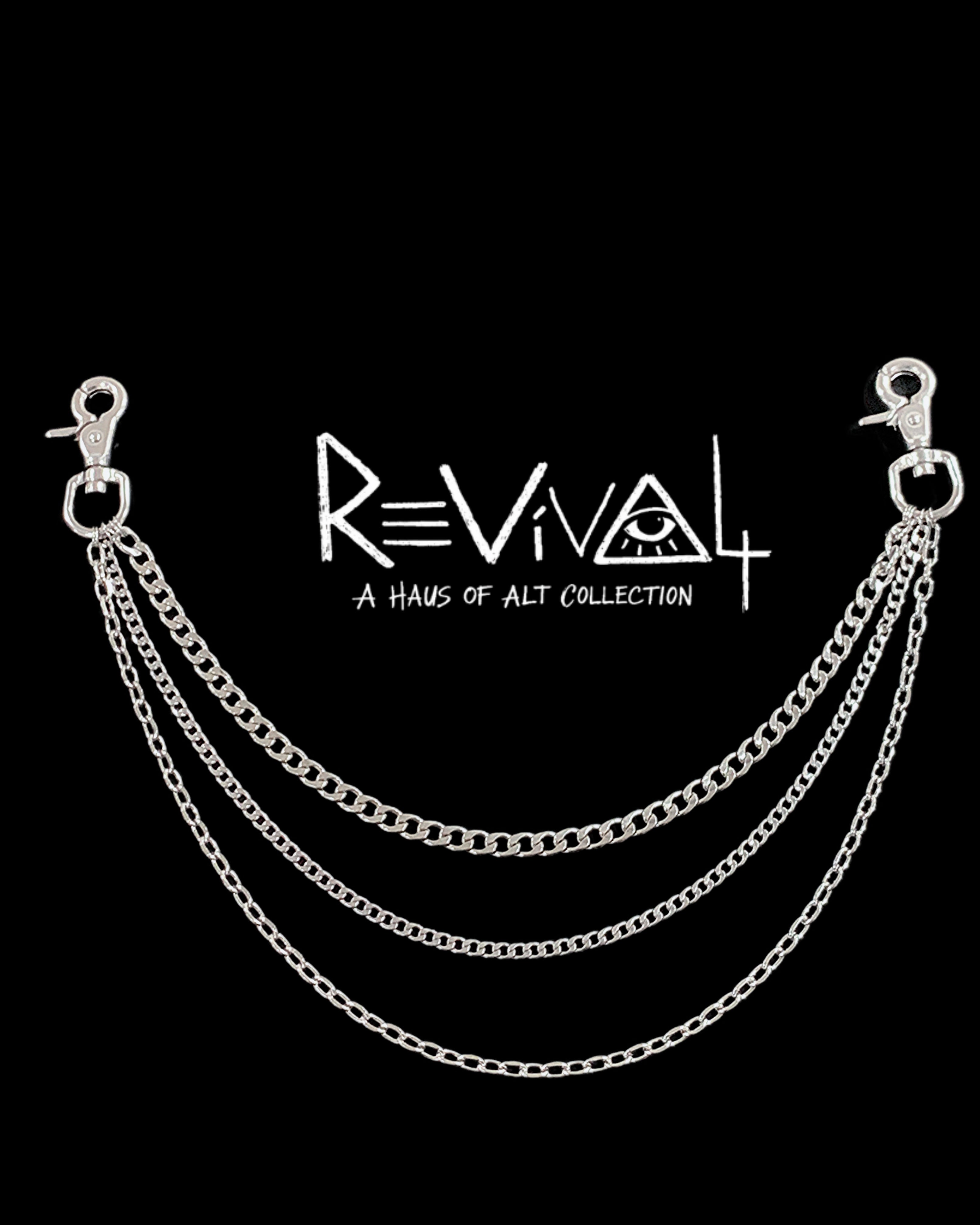 Revival Triple Chain Connector | Industrial Layered Jewelry – Haus of Alt