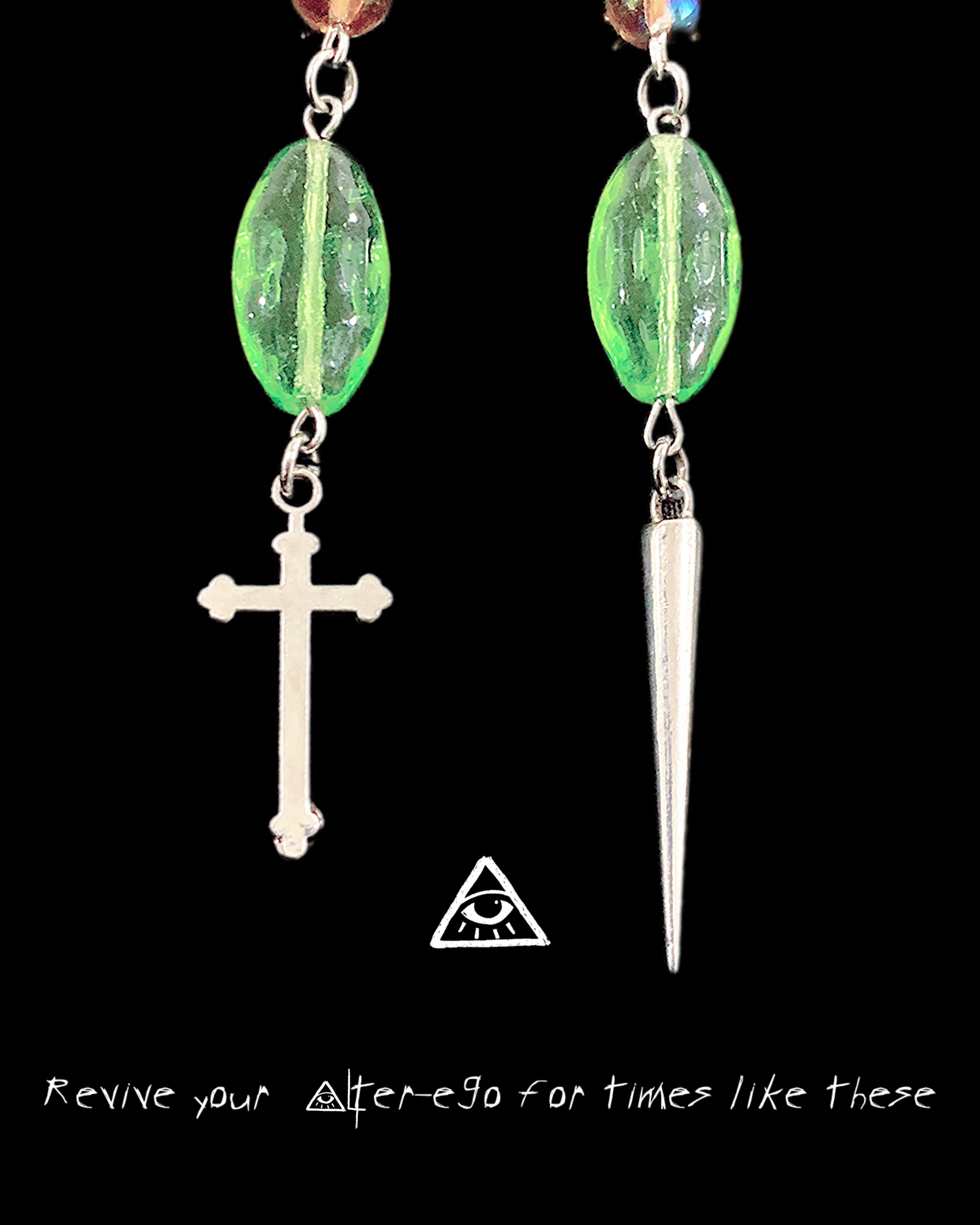Sunday Morning Earrings | Punk Cross Jewelry - Haus of Alt