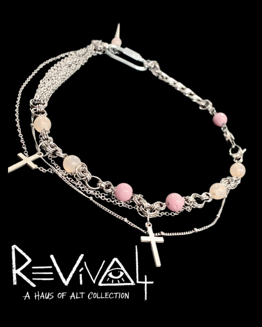 Broken Halo Choker | Punk Cross Jewelry – Haus of Alt