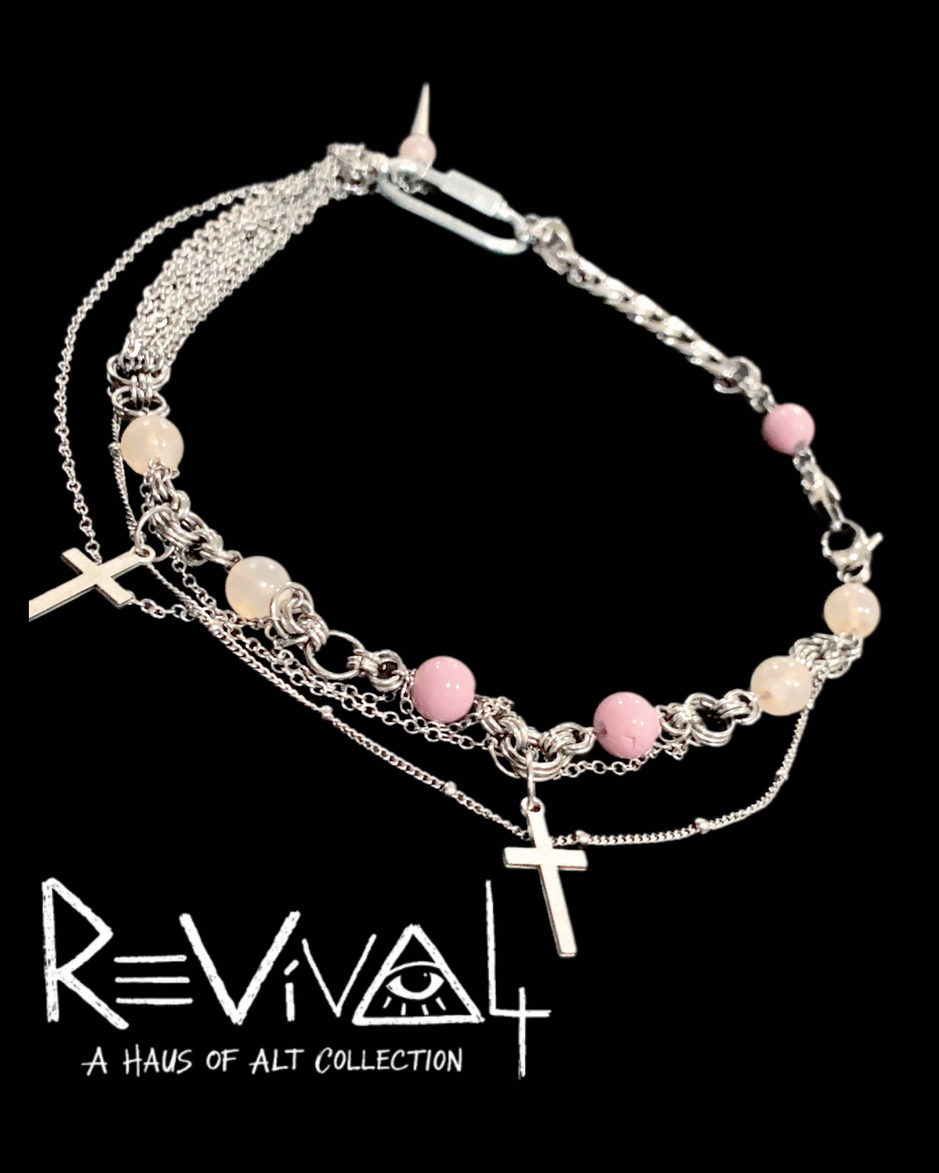 Broken Halo Choker | Punk Cross Jewelry – Haus of Alt