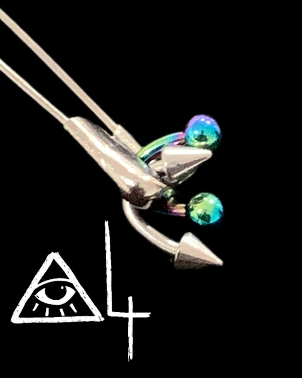 Signal Spike Earrings | Punk Cross Jewelry - Haus of Alt