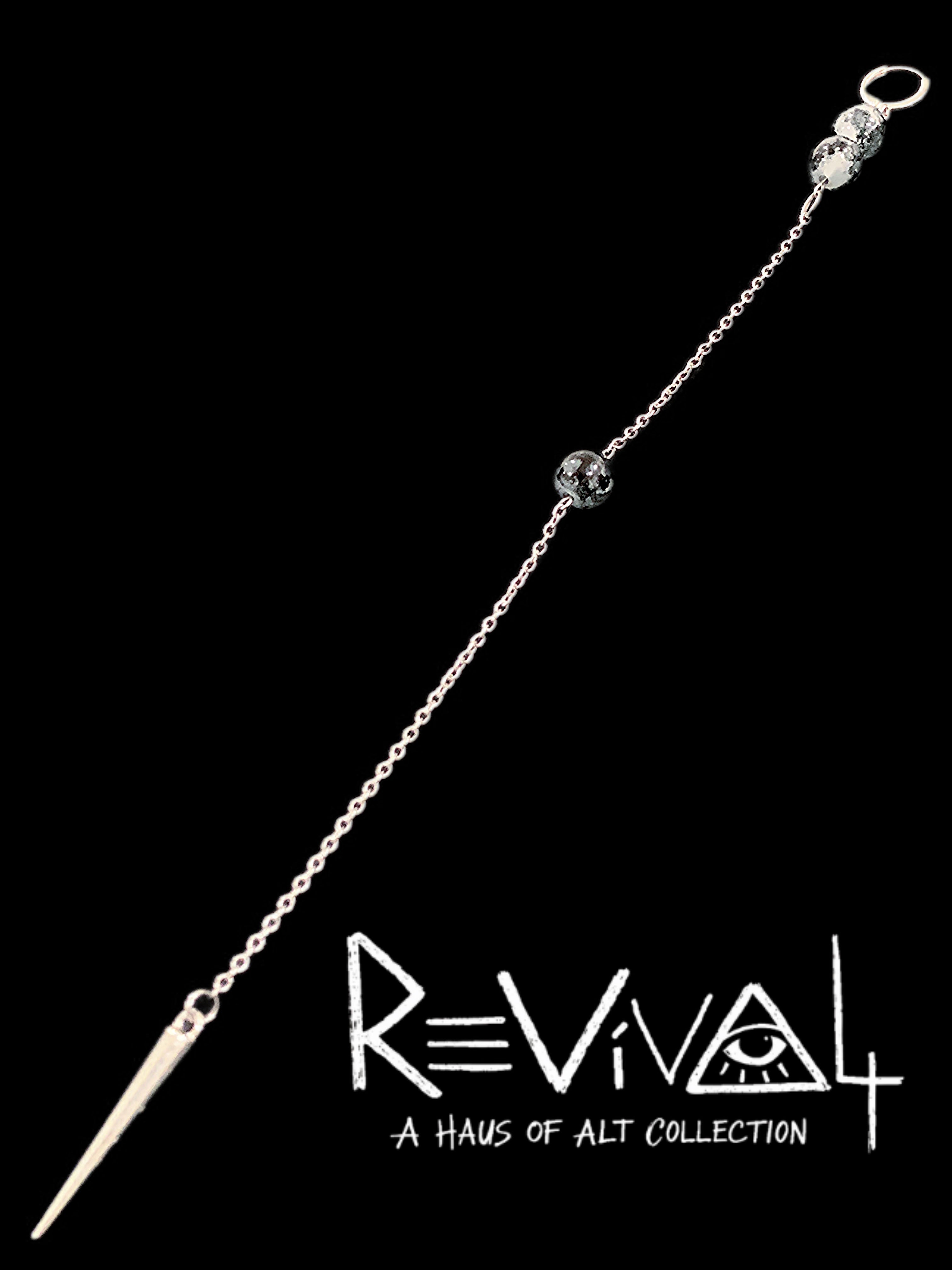 Inherited Freedom Drop Earring | Punk Cross Jewelry – Haus of Alt