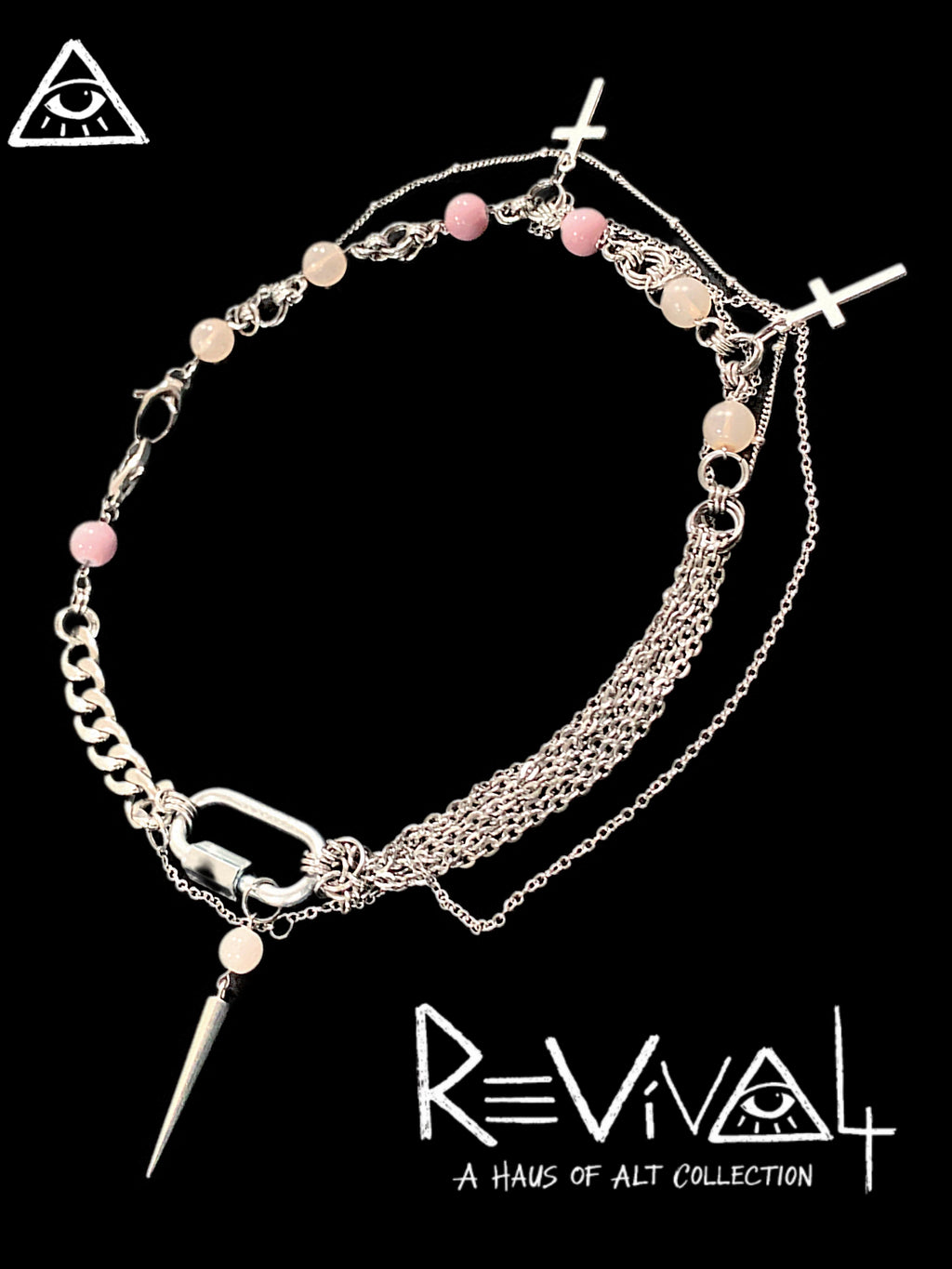 Broken Halo Choker | Punk Cross Jewelry – Haus of Alt