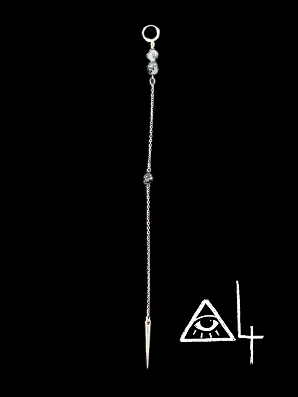 Inherited Freedom Drop Earring | Punk Cross Jewelry – Haus of Alt