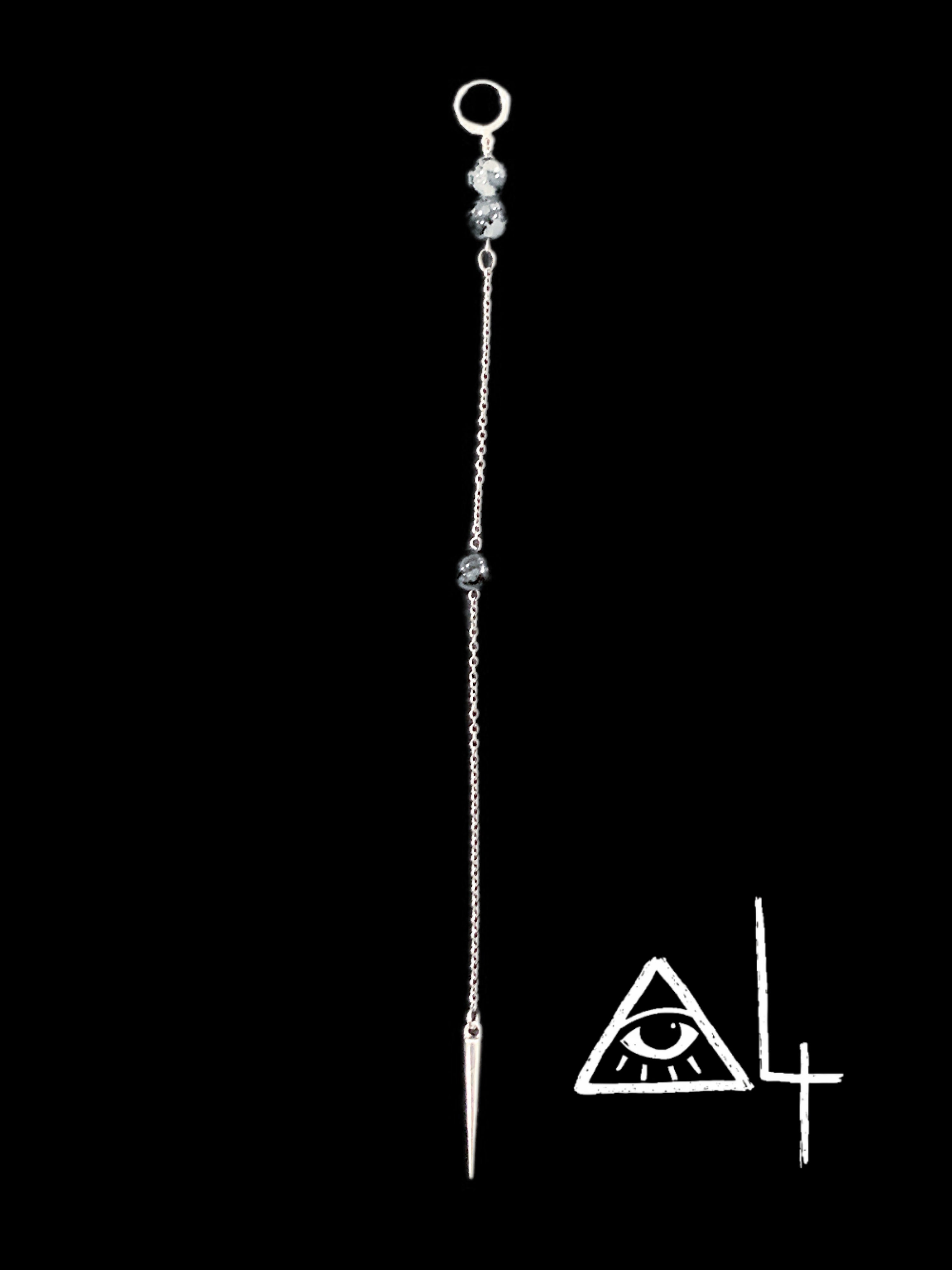 Inherited Freedom Drop Earring | Punk Cross Jewelry – Haus of Alt